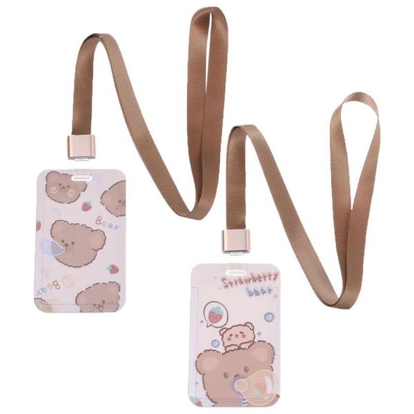 card holders 2pcs women men bear cute pendants identity badge cover bus case bank holder id credit, Brown;gray
card holders 2pcs women men bear cute pendants identity badge cover bus case bank holder id credit, Brown;gray