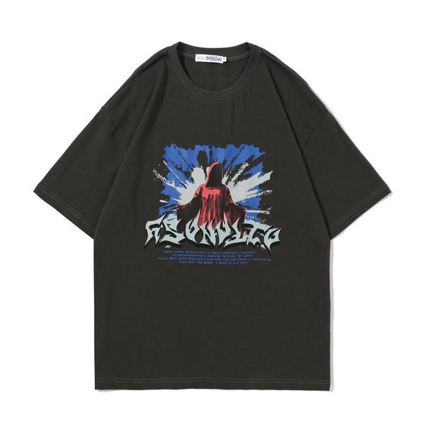 2021 fashion brand high street t-shirt daopao printed short sleeve men and women lovers leisure half sleeve, White;black
2021 fashion brand high street t-shirt daopao printed short sleeve men and women lovers leisure half sleeve, White;black
