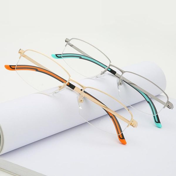 fashion sunglasses frames metal half frame flat mirror trend retro men's classic casual glasses simple and comfortable with myopia glas, Black
fashion sunglasses frames metal half frame flat mirror trend retro men's classic casual glasses simple and comfortable with myopia glas, Black