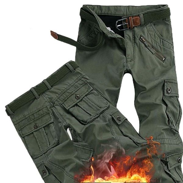 men's pants men winter thicken fleece cargo tactical pant overalls military cotton casual trousers warm loose baggy jogger, Black
men's pants men winter thicken fleece cargo tactical pant overalls military cotton casual trousers warm loose baggy jogger, Black