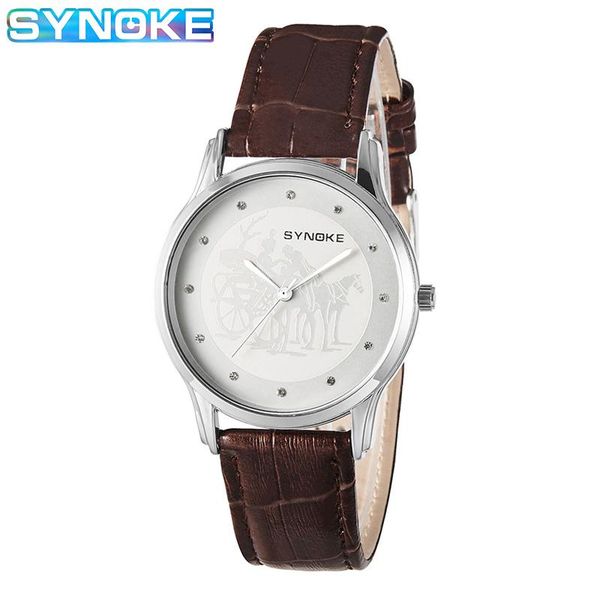wristwatches synoke men's watches quartz mens gifts men watch wrist classic leather design reloj hombre lige lujo luxury, Slivery;brown
wristwatches synoke men's watches quartz mens gifts men watch wrist classic leather design reloj hombre lige lujo luxury, Slivery;brown