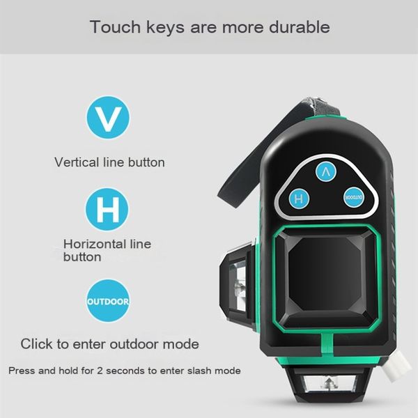 12-line 8-line level meter green light infrared laser outdoor strong light level 3d wall sticker high-precision automatic
12-line 8-line level meter green light infrared laser outdoor strong light level 3d wall sticker high-precision automatic