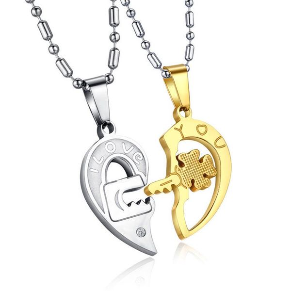 creative detachable half love heart pendants for women men stainless steel couples necklaces fashion valentine gifts pendant, Silver
creative detachable half love heart pendants for women men stainless steel couples necklaces fashion valentine gifts pendant, Silver