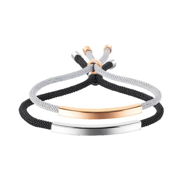 link, chain arrival simple creative braided stainless steel bracelets for lovers gift not fade wholesale, Black
link, chain arrival simple creative braided stainless steel bracelets for lovers gift not fade wholesale, Black