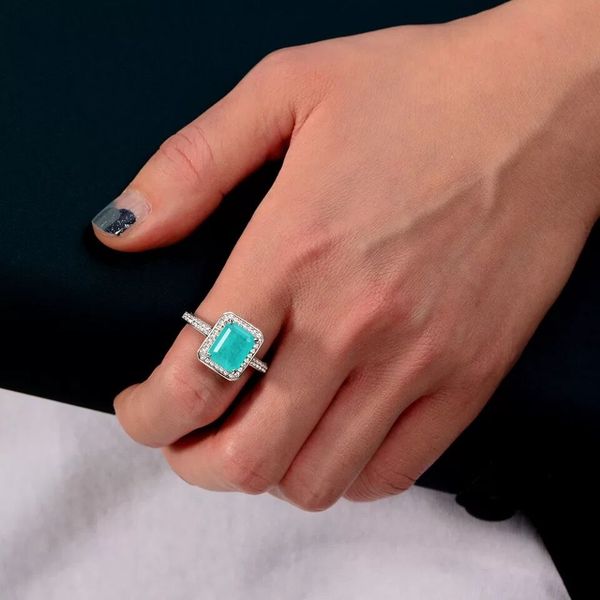 cz hidden halo engagement rings blue paraiba tourmaline wedding ring anniversary gift, Silver
cz hidden halo engagement rings blue paraiba tourmaline wedding ring anniversary gift, Silver