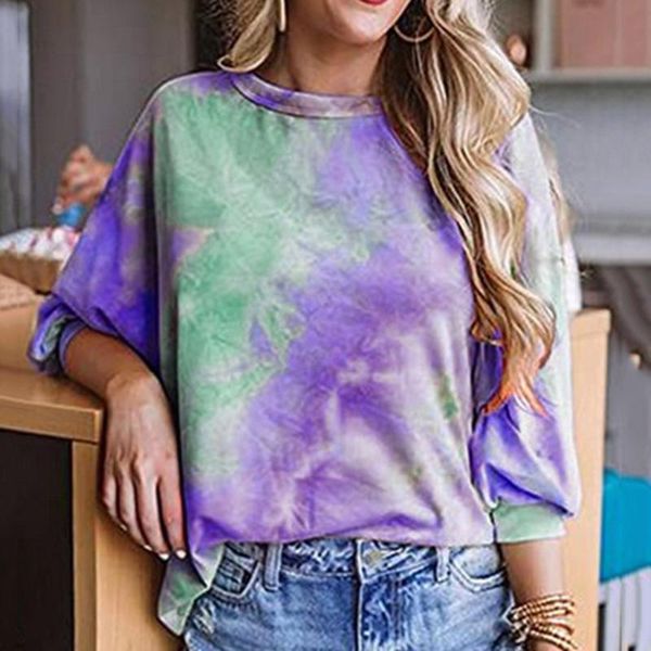 women's t-shirt tie-dye tshirt women casual round neck short sleeve loose soft summer clothes for tee shirt femme t-shirts, White
women's t-shirt tie-dye tshirt women casual round neck short sleeve loose soft summer clothes for tee shirt femme t-shirts, White