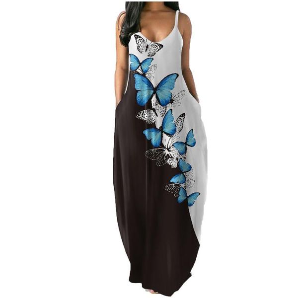 casual dresses summer v-neck sleeveless dress women butterfly print long spaghetti strap beach robe longue, Black;gray
casual dresses summer v-neck sleeveless dress women butterfly print long spaghetti strap beach robe longue, Black;gray
