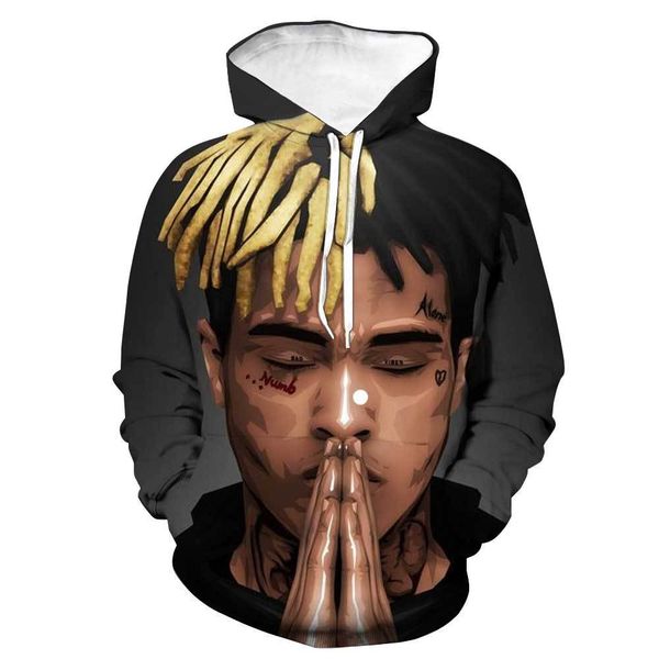 2021 spring autumn men's hoodies 3d digital printing xxxtentacion hooded sweater simple loose fashion plus big size s-4xl, Black
2021 spring autumn men's hoodies 3d digital printing xxxtentacion hooded sweater simple loose fashion plus big size s-4xl, Black