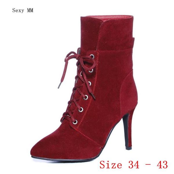 boots spring autumn high heels women ankle heel shoes woman short plus size 34 - 43, Black
boots spring autumn high heels women ankle heel shoes woman short plus size 34 - 43, Black