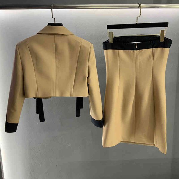 two piece dress twotwinstyle casual set women lapel long sleeve patchwork bowknot blazers high waist mini slim women's suit mnrh, White
two piece dress twotwinstyle casual set women lapel long sleeve patchwork bowknot blazers high waist mini slim women's suit mnrh, White