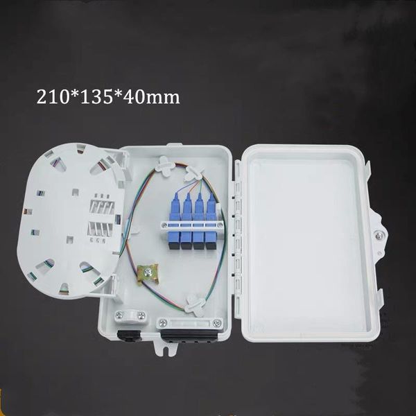 4port ftth distribution box sc fc lc wall mount fully installation terminal indoor abs ip65 fiber optical junction optic equipment
4port ftth distribution box sc fc lc wall mount fully installation terminal indoor abs ip65 fiber optical junction optic equipment