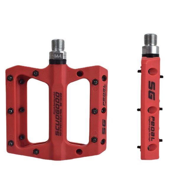 bike pedals 1pair flat bicycle pedal nylon fiber sealed bearing large surface mtb part for cycling accessories 
bike pedals 1pair flat bicycle pedal nylon fiber sealed bearing large surface mtb part for cycling accessories
