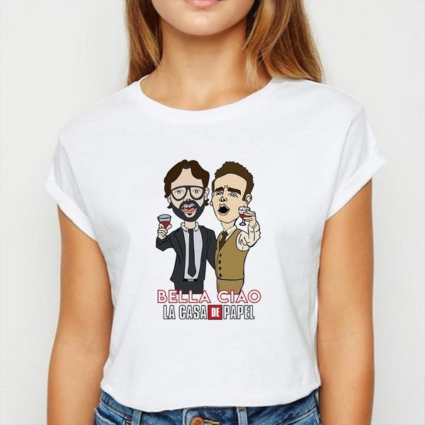 la casa de papel womens bella ciao young recreational summer harajuku oversize funny graphic o collar, White
la casa de papel womens bella ciao young recreational summer harajuku oversize funny graphic o collar, White