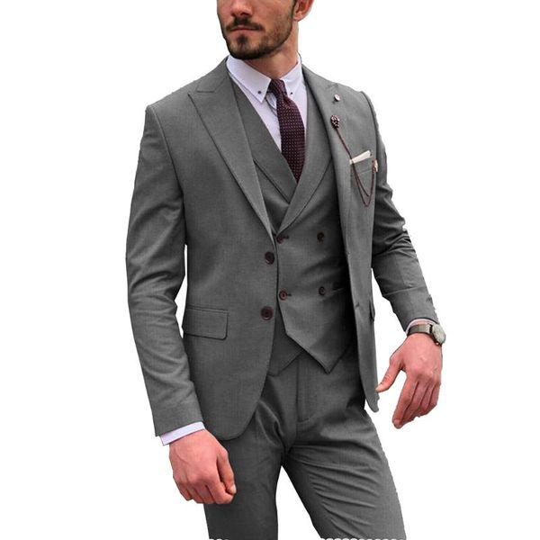men's suits & blazers costume homme mariage men groom wear wedding tuxedo grey/navy/brown/black notched laple blazer+vest+pants formal, White;black
men's suits & blazers costume homme mariage men groom wear wedding tuxedo grey/navy/brown/black notched laple blazer+vest+pants formal, White;black