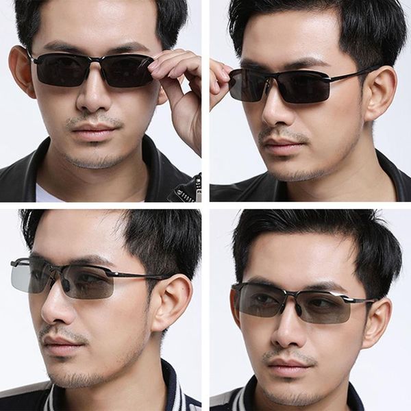 sunglasses pochromic men polarized driving chameleon glasses male change color sun day night vision driver's eyewear, White;black
sunglasses pochromic men polarized driving chameleon glasses male change color sun day night vision driver's eyewear, White;black
