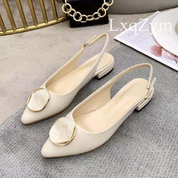 metal decor buckle women luxury pumps pointed toe natural leather summer sandals low heel party wedding mujer shoes, Black
metal decor buckle women luxury pumps pointed toe natural leather summer sandals low heel party wedding mujer shoes, Black