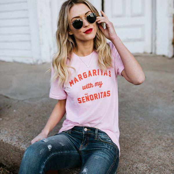 women's t-shirt women summer letter print short sleeve round neck casual pink tee shirt, White
women's t-shirt women summer letter print short sleeve round neck casual pink tee shirt, White