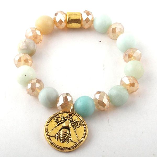 charm bracelets fashion beautiful 12mm stone and crystal metal bracelet natural, Golden;silver
charm bracelets fashion beautiful 12mm stone and crystal metal bracelet natural, Golden;silver