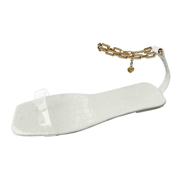 slippers women flats open toe diamond chain buckle transparent shoes indoor outdoor flip-flops beach female, Black
slippers women flats open toe diamond chain buckle transparent shoes indoor outdoor flip-flops beach female, Black