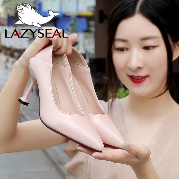 lazyseal women pumps high heels shoes party patent leather stiletto pointed toe woman nude for dress, Black
lazyseal women pumps high heels shoes party patent leather stiletto pointed toe woman nude for dress, Black
