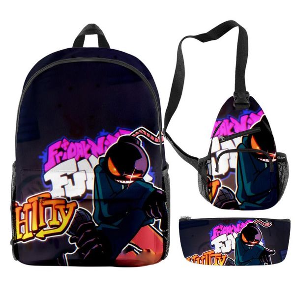 backpack 3pcs/set friday night funkin boys girls oxford waterproof schoolbag children teenager outside travel bicycle bag
backpack 3pcs/set friday night funkin boys girls oxford waterproof schoolbag children teenager outside travel bicycle bag