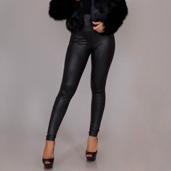 women's pants & capris women leather legging skinny high waist lady slim casual ankle faux pantalones mujer, Black;white
women's pants & capris women leather legging skinny high waist lady slim casual ankle faux pantalones mujer, Black;white