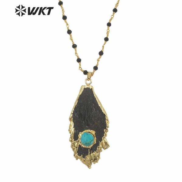 pendant necklaces wt-n963 wholesale custom gold trim raw black kyanite with beads rosary chain unique random necklace, Silver
pendant necklaces wt-n963 wholesale custom gold trim raw black kyanite with beads rosary chain unique random necklace, Silver