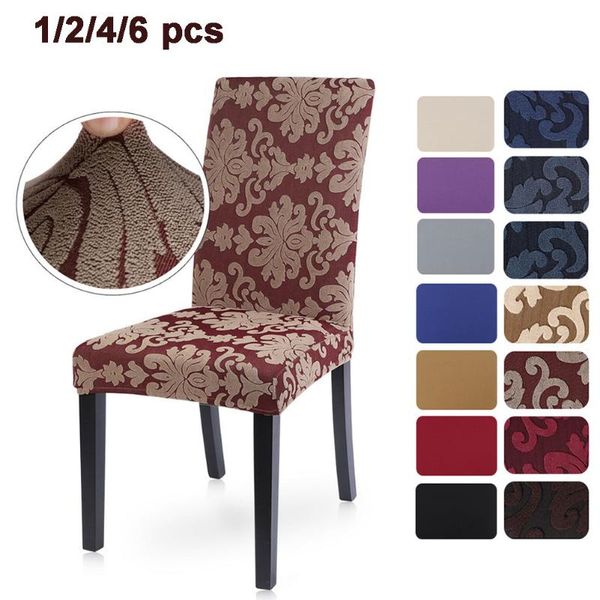 chair covers 1/2/4/6pcs floral jacquard stretch elastic spandex for wedding dining room office banquet housse de chaise#
chair covers 1/2/4/6pcs floral jacquard stretch elastic spandex for wedding dining room office banquet housse de chaise#