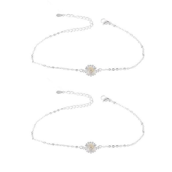 charm bracelets c9gf silver plated daisies flower anklet female foot chain fashion jewelry, Golden;silver
charm bracelets c9gf silver plated daisies flower anklet female foot chain fashion jewelry, Golden;silver