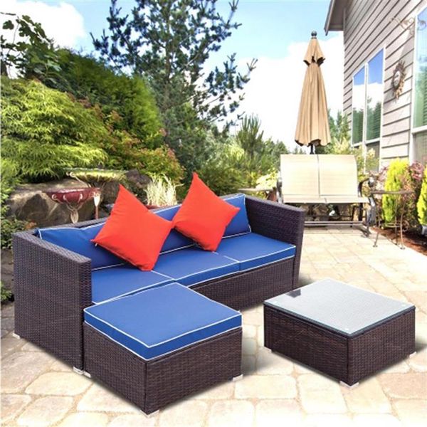 3 piece patio sectional wicker rattan outdoor furniture sofa set us stock a11 a18 
3 piece patio sectional wicker rattan outdoor furniture sofa set us stock a11 a18