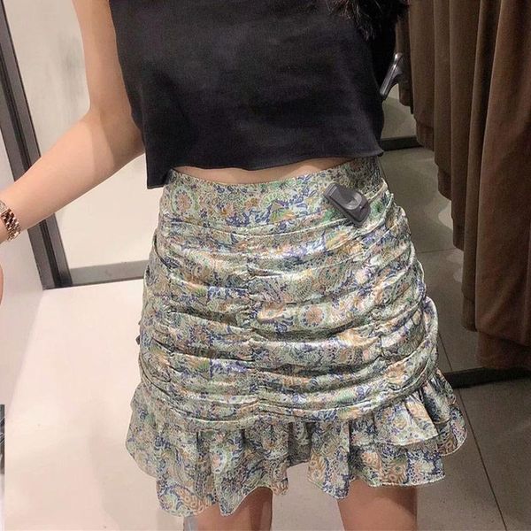 skirts floral print ruffles pleated women's mini summer high waist women short skirt 2021 trend sweet vintage ladies bottoms, Black
skirts floral print ruffles pleated women's mini summer high waist women short skirt 2021 trend sweet vintage ladies bottoms, Black
