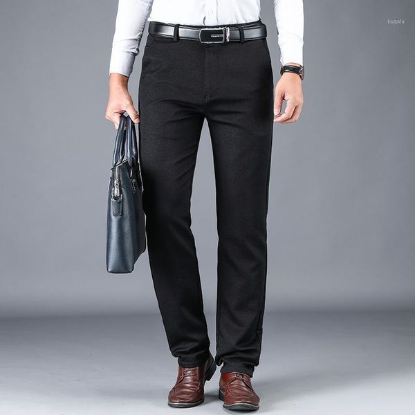 men's pants 2021 high waist straight loose casual stretch business dress comfortable trousers, Black
men's pants 2021 high waist straight loose casual stretch business dress comfortable trousers, Black