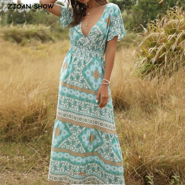 casual dresses summer bohemia v neck geometric flower print dress boho woman ruched elastic waist maxi long holiday beach av1r, Black;gray
casual dresses summer bohemia v neck geometric flower print dress boho woman ruched elastic waist maxi long holiday beach av1r, Black;gray