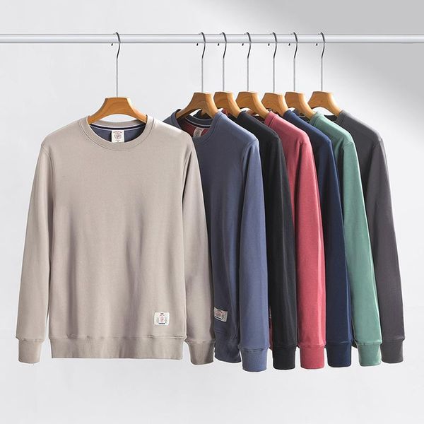 men's hoodies & sweatshirts w2038 spring fall men premium cotton loose solid color casual simple round neck long sleeve youthful pullov, Black
men's hoodies & sweatshirts w2038 spring fall men premium cotton loose solid color casual simple round neck long sleeve youthful pullov, Black