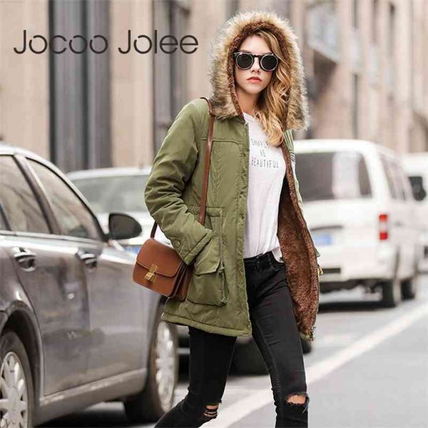 jocoo parka women casual hooded thick jacket winter warm coat female oversized outwear harajuku overcoat 210416, Black
jocoo parka women casual hooded thick jacket winter warm coat female oversized outwear harajuku overcoat 210416, Black