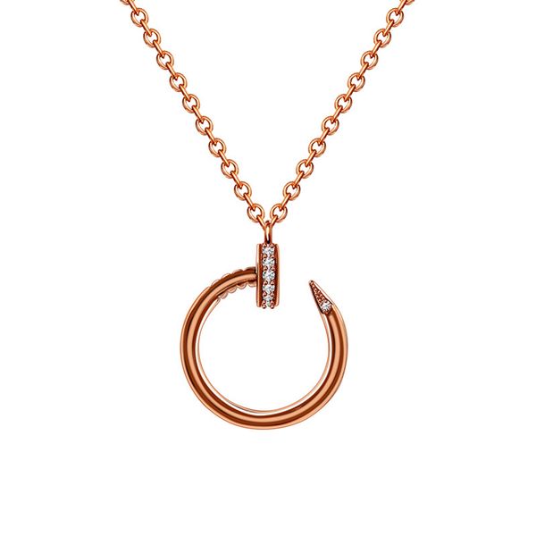 luxury design party favor nail necklace women's new 2021 sterling silver rose color gold diamond clavicle chain light niche 520 gift
luxury design party favor nail necklace women's new 2021 sterling silver rose color gold diamond clavicle chain light niche 520 gift