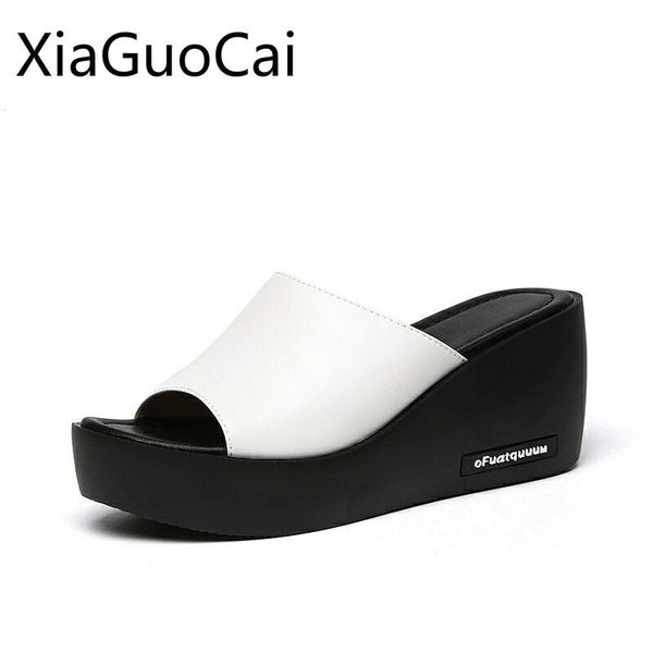 slippers high-quality soft-faced women's wedge peep toe white ladies platform rubber women flat slides, Black
slippers high-quality soft-faced women's wedge peep toe white ladies platform rubber women flat slides, Black