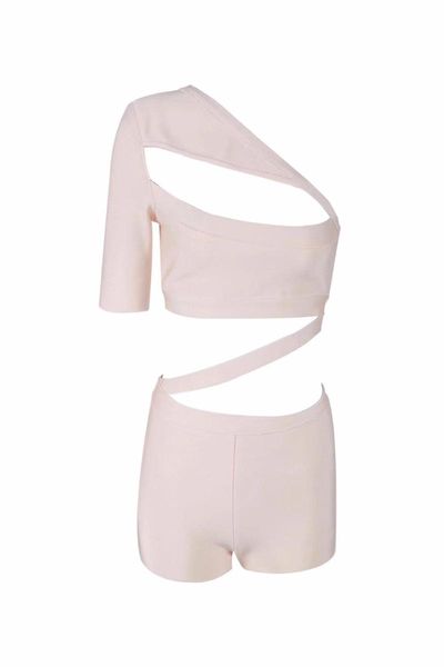 cut out bandage bodysuits solid body romper 2021 women short jumpsuits overall feminino beach summer playsuit beige women's & rompers, Black;white
cut out bandage bodysuits solid body romper 2021 women short jumpsuits overall feminino beach summer playsuit beige women's & rompers, Black;white