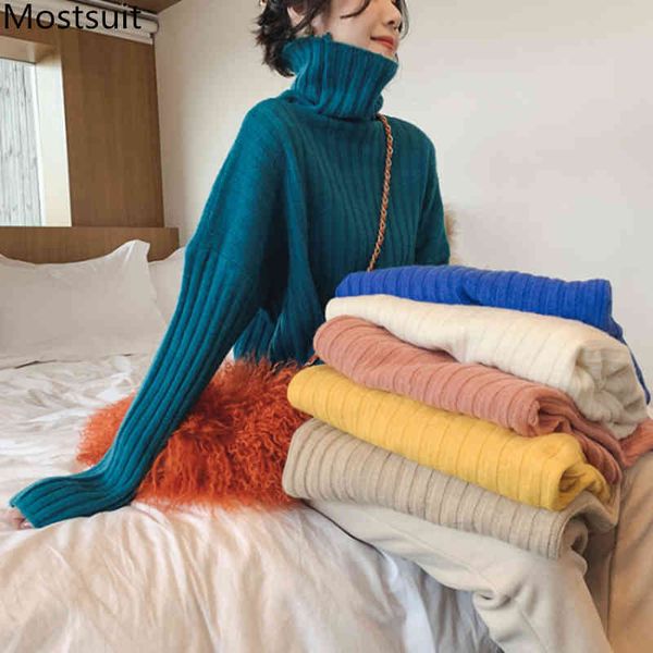 autumn winter turtleneck knitted pullover sweater women long sleeve basic solid casual fashion sweaters jumper vestido 210518, White;black
autumn winter turtleneck knitted pullover sweater women long sleeve basic solid casual fashion sweaters jumper vestido 210518, White;black