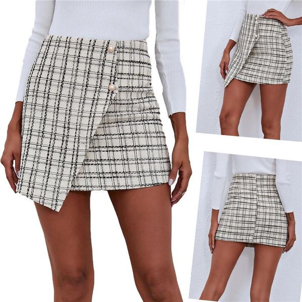 skirts black and white high waist plaid skirt women winter office lady buttoned straight mini elegant short wrap
skirts black and white high waist plaid skirt women winter office lady buttoned straight mini elegant short wrap