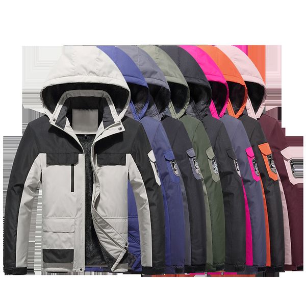 winter printed multi pocket plush thickened cotton clothes for men and women, Black;brown
winter printed multi pocket plush thickened cotton clothes for men and women, Black;brown