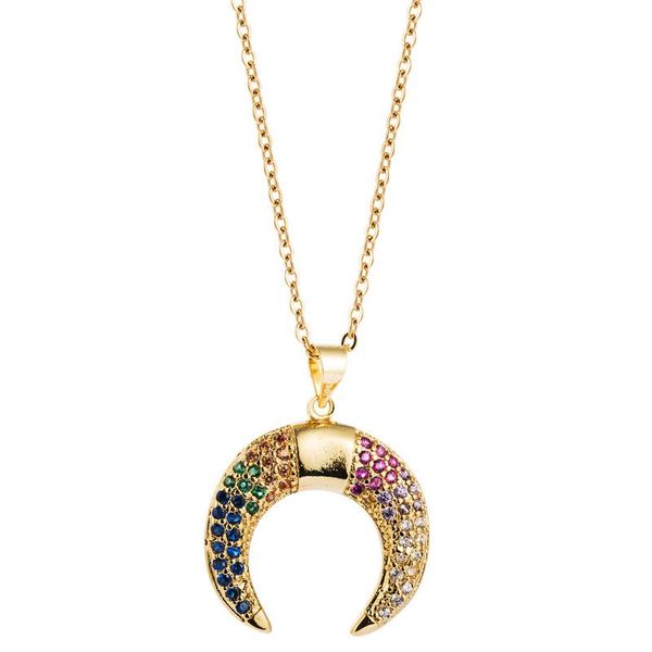 pendant necklaces simple necklace female star moon shaped copper inlaid colorful zircon personal trend decoration gift for girlfriend, Silver
pendant necklaces simple necklace female star moon shaped copper inlaid colorful zircon personal trend decoration gift for girlfriend, Silver