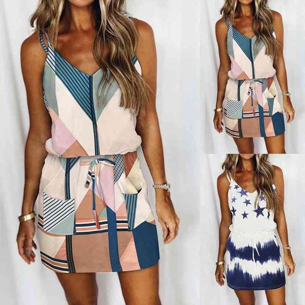womens dress summer fashion casual v-neck short sleeve strap open back patch multicolor print dress elegent ladies, Black;gray
womens dress summer fashion casual v-neck short sleeve strap open back patch multicolor print dress elegent ladies, Black;gray