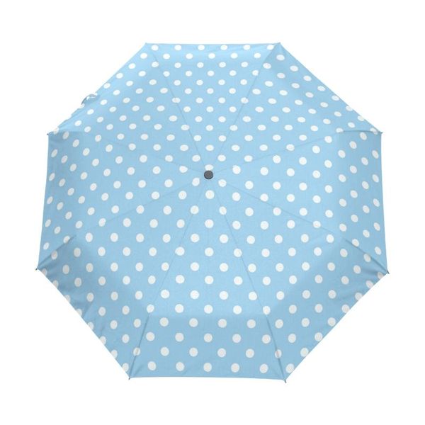 umbrellas classic dots printed automatic umbrella rain women men anti-uv sun protection 3 folding parasol inside black coating
umbrellas classic dots printed automatic umbrella rain women men anti-uv sun protection 3 folding parasol inside black coating