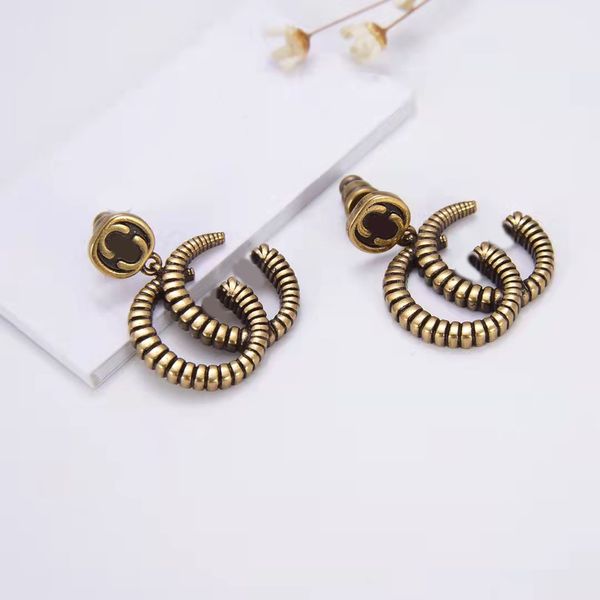 2021 new retro old metal thread charm earrings aretes orecchini ladies fashion jewelry, Golden
2021 new retro old metal thread charm earrings aretes orecchini ladies fashion jewelry, Golden