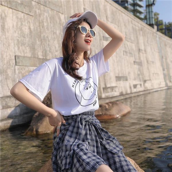 women's t-shirt casual o-neck print women harajuku 2021 summer short sleeve loose female basic shirt ladies tees 100% cotton, White
women's t-shirt casual o-neck print women harajuku 2021 summer short sleeve loose female basic shirt ladies tees 100% cotton, White