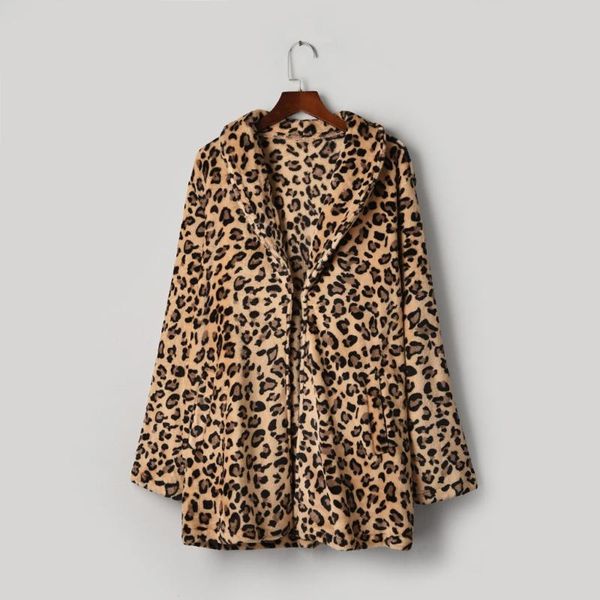 women's wool & blends women leopard print faux fur plus size coat luxury loose lapel thick warm long overcoat female plush outwear wint, Black
women's wool & blends women leopard print faux fur plus size coat luxury loose lapel thick warm long overcoat female plush outwear wint, Black