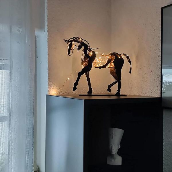 decorative objects & figurines luminous horse metal statue decor 3d handmade hollow classic adonis-horse sculpture for home bookshelf firepl
decorative objects & figurines luminous horse metal statue decor 3d handmade hollow classic adonis-horse sculpture for home bookshelf firepl