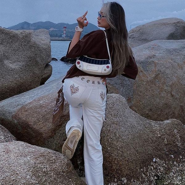 women's jeans summer women embroidery street wide leg pants trendy womens korean style high waist jean, Blue
women's jeans summer women embroidery street wide leg pants trendy womens korean style high waist jean, Blue