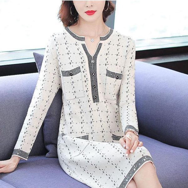 korean style sweater dress button long sleeve v-neck ladies dresses clothing office lady vestido de mulher women's casual, Black;gray
korean style sweater dress button long sleeve v-neck ladies dresses clothing office lady vestido de mulher women's casual, Black;gray